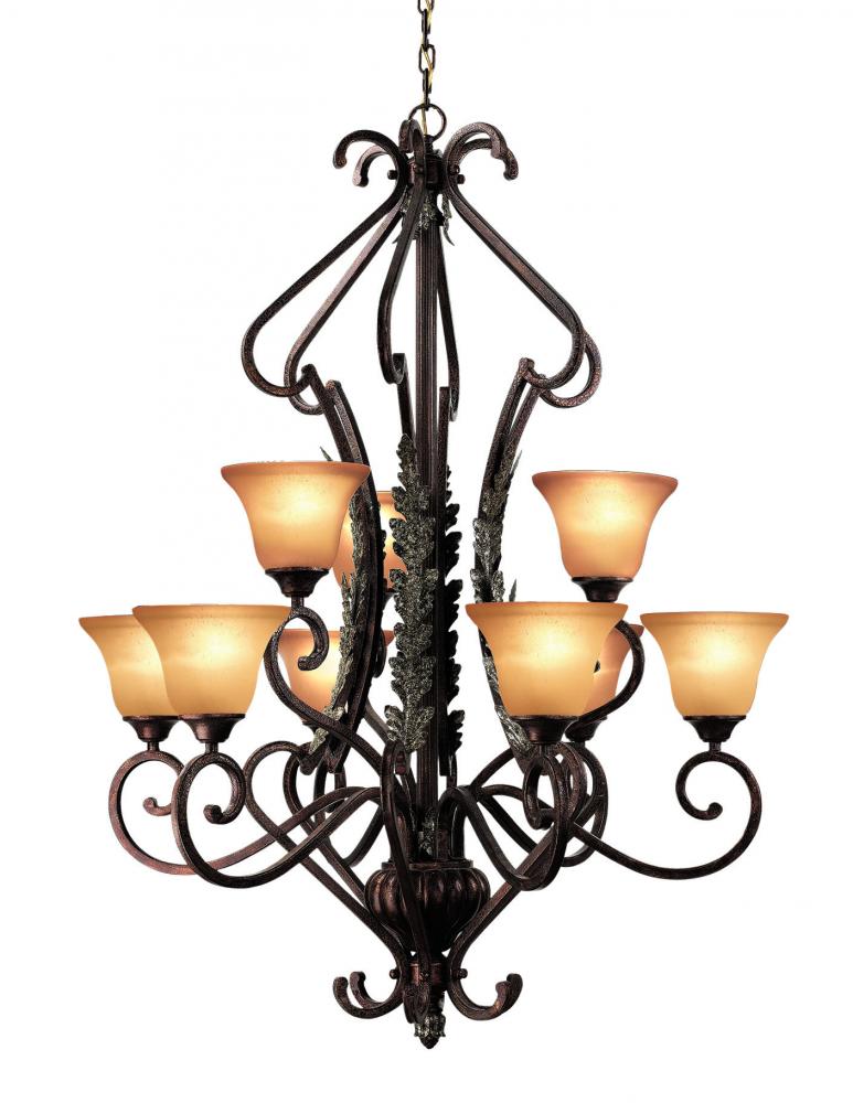 Bronze Up Chandelier