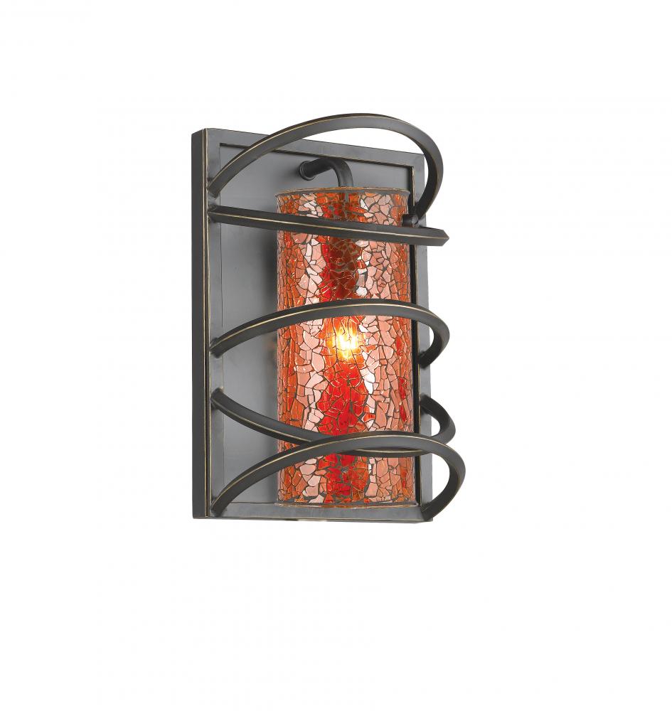 1-Light Black Wall Sconce