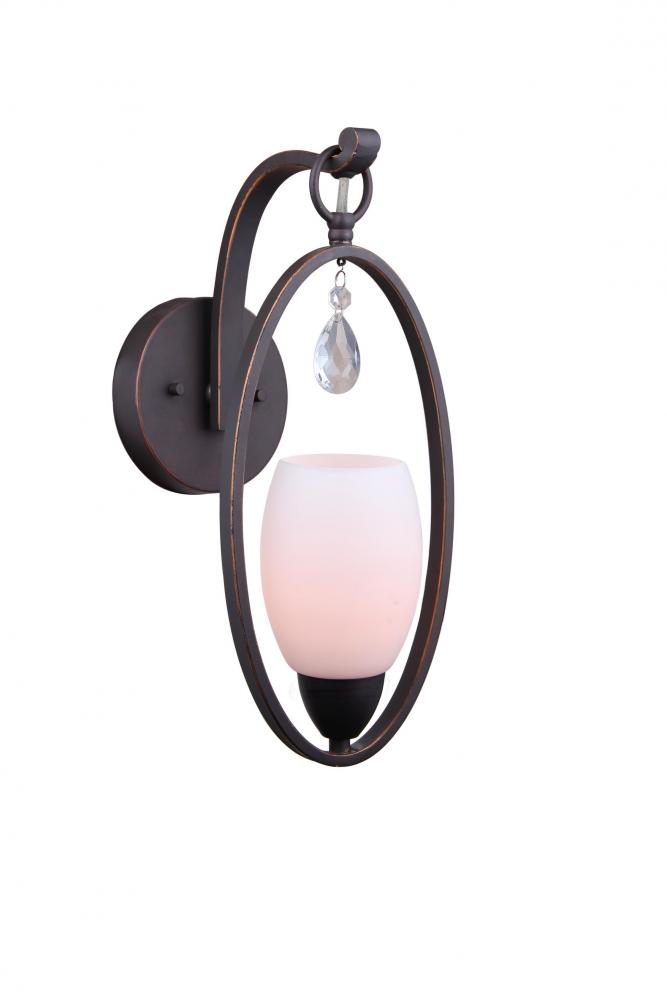 Woodbridge Lighting 15741MEB-C20401 Olivia Opal Wall Sconce