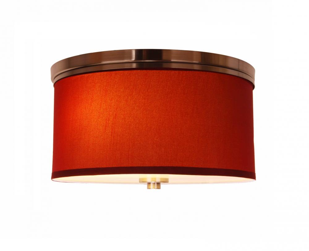 Woodbridge Lighting 15830STN-S11503 Hudson Fabric Shade Flush Mount