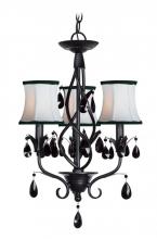 Woodbridge 12155-BLK - Black Up Chandelier