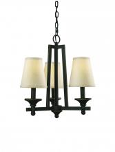 Woodbridge 12310-BLK - Black Up Mini Chandelier