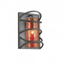 Woodbridge 12541BLK-M10AMB - 1-Light Black Wall Sconce