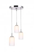 Woodbridge 16324STN-C10455 - Woodbridge Lighting 16324STN-C10455 Charlotte 3-Light Cluster Pendant