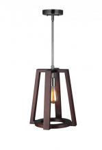 Woodbridge 17226STN-WLN1WN - Woodbridge Lighting 17226STN-WLL1WN Bella Wood Mid-pendant