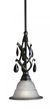 Woodbridge 28034-BLK - Black Down Mini Pendant