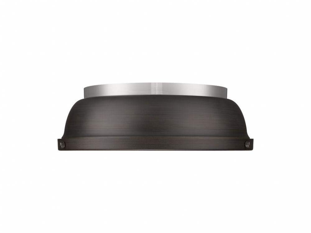 Duncan 3-Light Bath Vanity in Rubbed Bronze with Matte Black