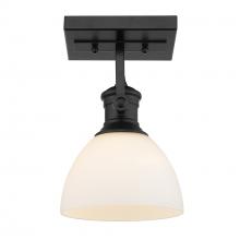 Golden 3118-1SF BLK-OP - 1 Light Semi-Flush