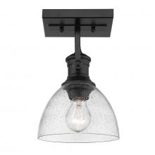 Golden 3118-1SF BLK-SD - 1 Light Semi-Flush