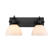 Golden 3118-BA2 BLK-OP - 2 Light Bath Vanity