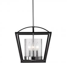 Golden 4309-SF BLK-SD - 3 Light Semi-Flush (Convertible)