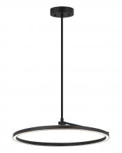 Matteo Lighting C36724MB - D24" "THE TRUNDLE" MATTE BLACK CHANDELIER