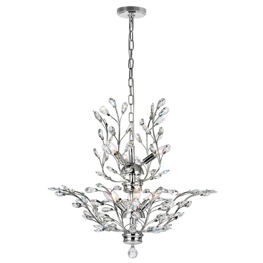 Ivy 9 Light Chandelier With Chrome Finish