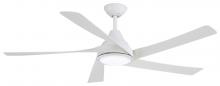 Minka-Aire F765L-WHF - Transonic - 56" Ceiling Fan W/LED Light Kit