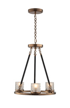 Kalco 512471LB - Library 3 Light Chandelier