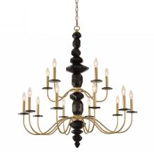 Allegri by Kalco Lighting 031552-039 - Piedra (10+5) Light 2 Tier Chandelier