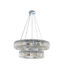 Allegri by Kalco Lighting 11775-010-FR001 - Rondelle (18 + 26) Inch 2 Tier Pendant