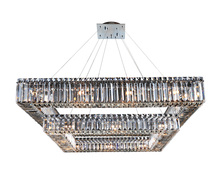 Allegri by Kalco Lighting 11781-010-FR001 - Quadro 35 Inch Square 2 Tier Pendant