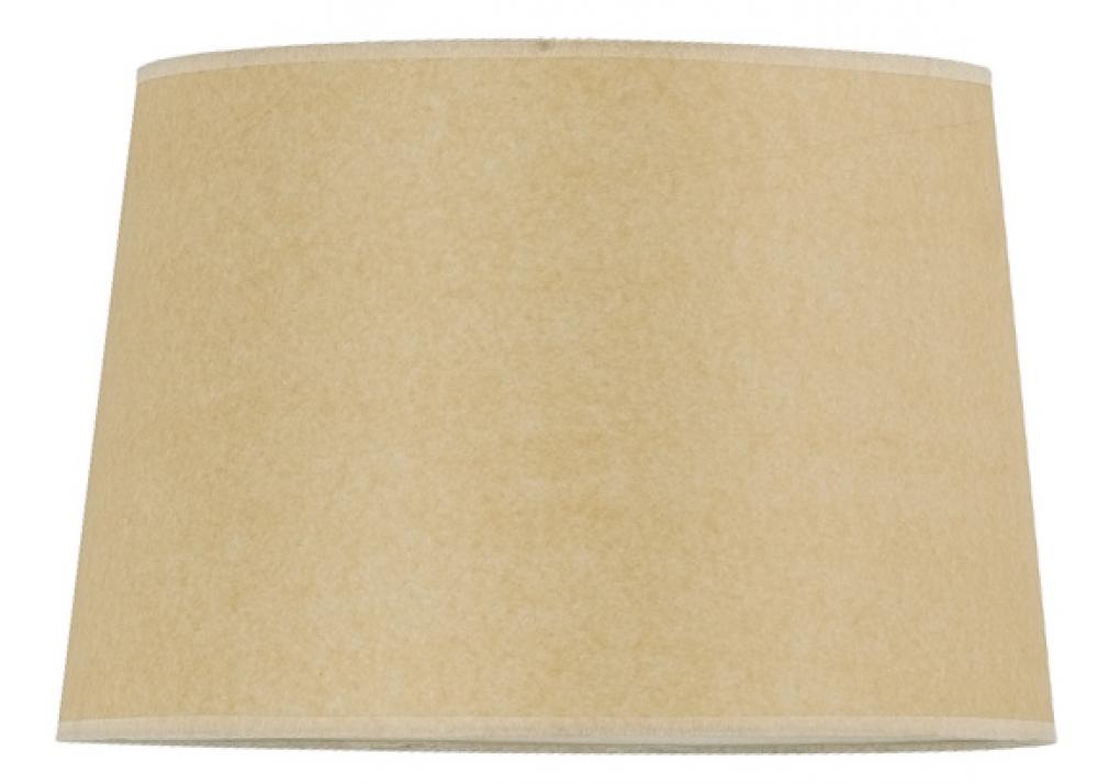 9" Tall Beige Drum Paper Shade