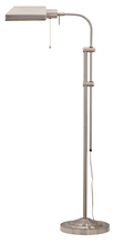 CAL Lighting BO-117FL-BS - 62" Height Metal Floor Lamp in Brushed Steel