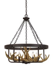 CAL Lighting FX-3703-5 - Angelo 60W X 5 Metal Antler Chandelier