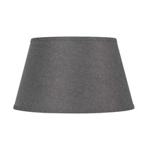 CAL Lighting SH-8112-16C - 10" Height Fabric Shade in Grey Finish