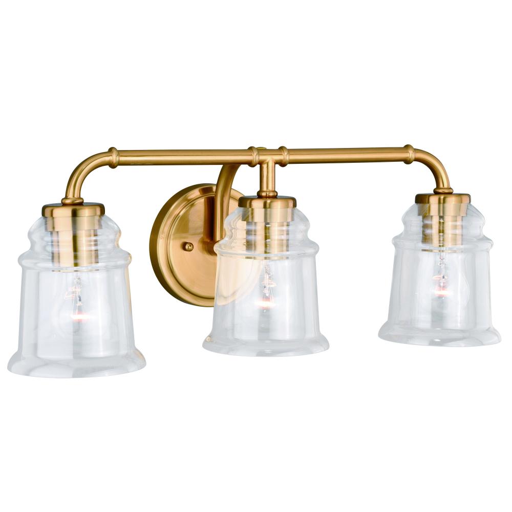 3L Vanity Natural Brass