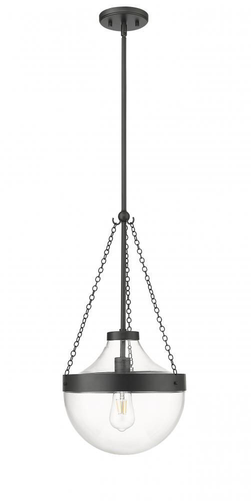 Clarra 1-Light Pendant light Matte Black