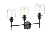 Millennium 6943-MB - Asheville 3-Light Vanity Matte Black