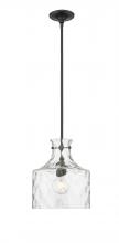 Millennium 22601-MB - Santorini 1-Light Pendant Light Matte Black