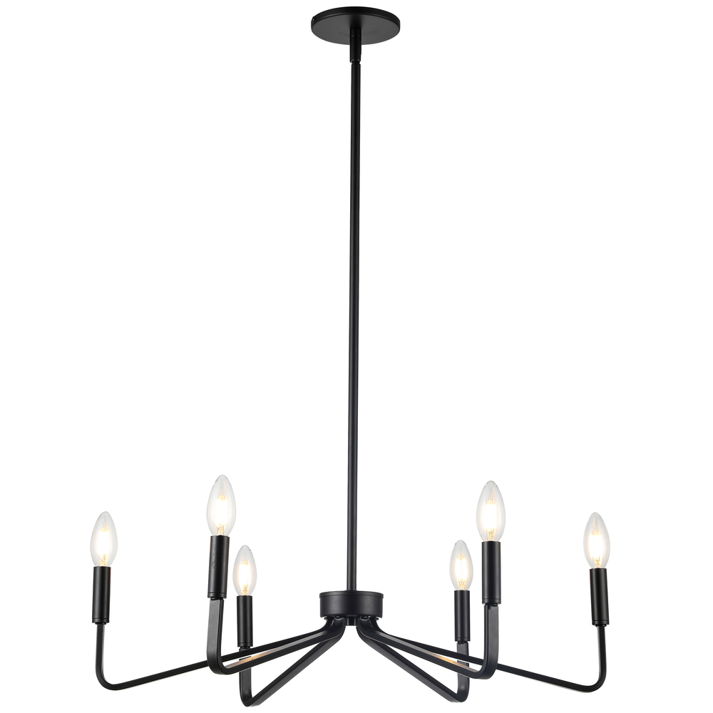 6LT Incandescent Chandelier, MB