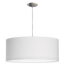 Dainolite 572210-SC-WH - 3 Light Drum Pendant with White Shade and Diffuser