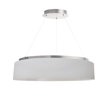 Dainolite CIR-2634C-SV-790 - 34W Chandelier, SV w/ WH Shade