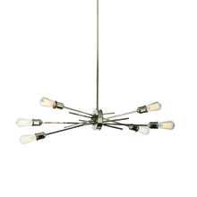 Dainolite NEB-326HP-BC - 6 Light Horizontal Pendant, Burnished Chrome Finish