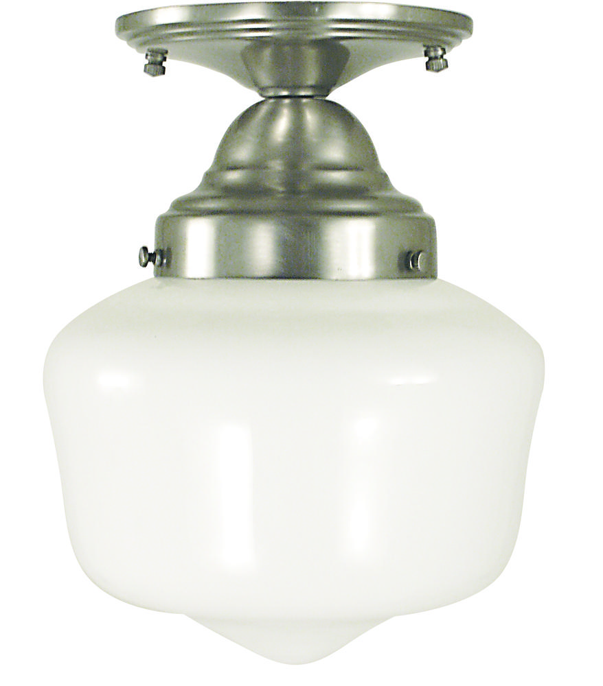 1-Light Polished Silver Taylor Flush / Semi-Flush Mount