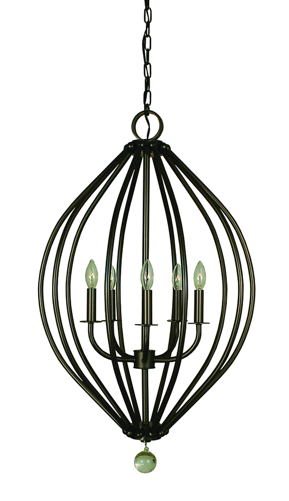 5-Light Brushed Nickel Chandelier