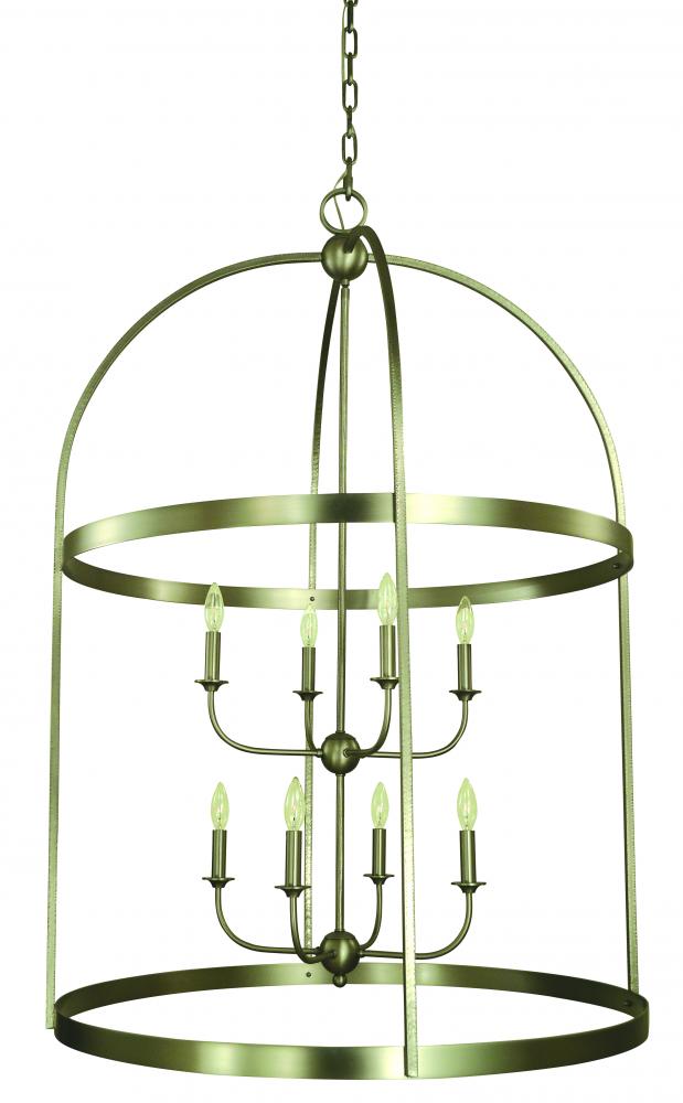 8-Light Iron Heidelberg Foyer Chandelier