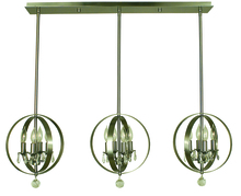 Framburg 1051 PN - 12-Light Polished Nickel Constellation Island Chandelier