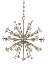 Framburg 4816 SP - 20-Light Satin Pewter Apogee Foyer Chandelier