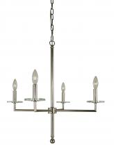 Framburg 5454 Mblack - 4-Light Matte Black Muse Dining Chandelier