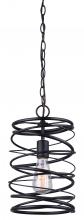 Canarm IPL411B01BK - Ryland 1 Light Pendant, Black Finish