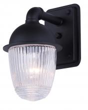 Canarm IOL698BK - Seni 1 Light Outdoor Lantern with Matte Black Finish and Clear Shade