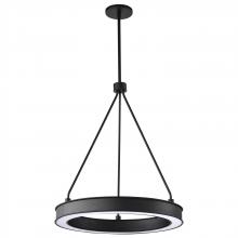 Nuvo 62/2261 - Longford; 20 Inch LED Pendant; Textured Black; Acrylic Lens