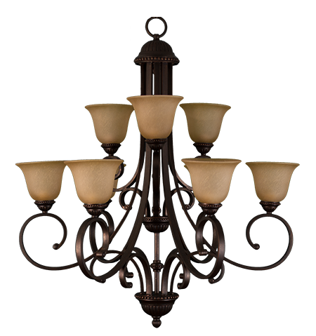 Alpine Series 9 Light Chandelier - RB