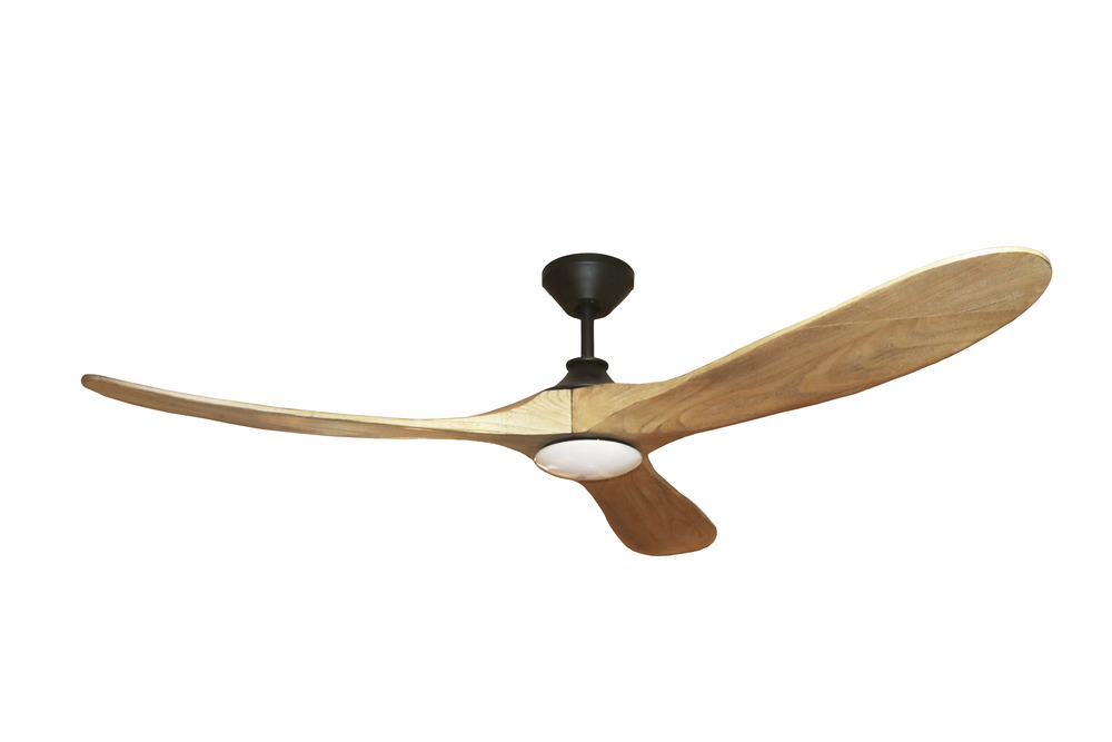 Malibu 3-Blade 60" Wood Blade Fan - MB - Light Maple Blades