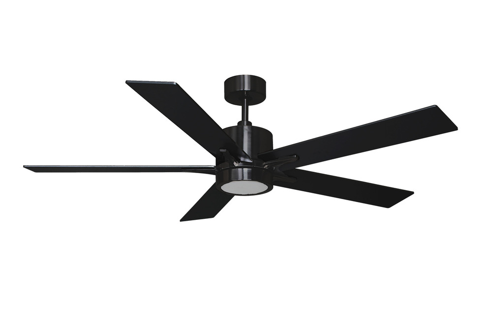 52" Black Fan with Black Blades