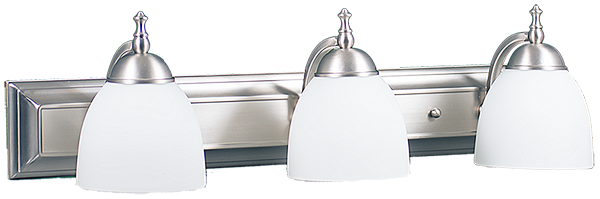 Dallas 3-Light White Vanity - NK