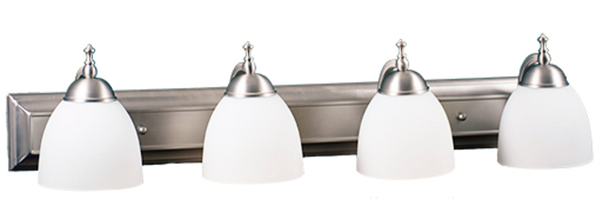 Dallas 4-Light White Vanity - NK