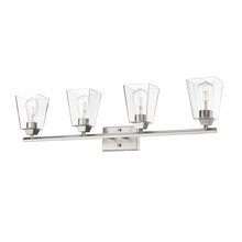 HOMEnhancements 70220 - 4-Light Clear Glass Vanity - NK