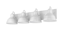 HOMEnhancements 70418 - Vivio Gia 4-Light Vanity - Glossy White